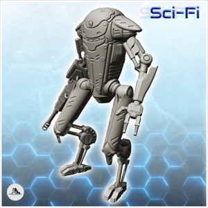 RUESIS COMBAT ROBOT (17) - FUTURE SCI-FI SF POST APOCALYPTIC TABLETOP SCIFI