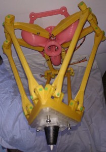 tiny Rotational Delta Robot framework using 28BYJ-48 steppers