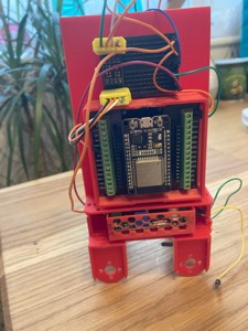 Bipedal Robot main body base only with hip brackets for servo motors