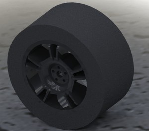 Wheel toy black