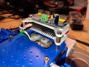 Raspberry pi zero and PCA 9685 servo controller stand for M6 Tank robot