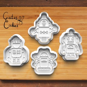 ROBOTS COOKIE CUTTER SET 0565