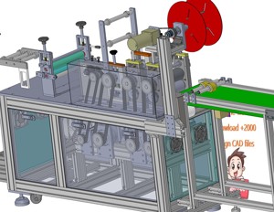 industrial 3D model KN95 mask making machine