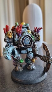 coral covered walker