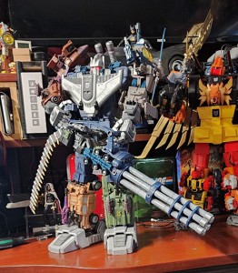 Sword and BFG Gatling Gun out of JB Bruticus Onslaught Trailer