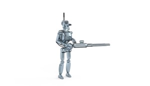 Robot with a gun 