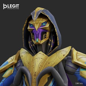 Egyptian Robot Made and Textured In Blender