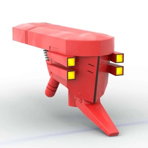 Bionicle Red's Cyber Head + Glatorian Helmet (Bomb Rush Cyberfunk)