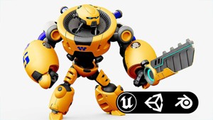 BATTLE DROID MEGALON Rigged for Unreal Engine - Unity - MIXAMO
