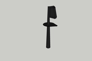 SPATULA FOR FOOD PROCESSOR (THERMOMIX TYPE)