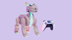 Robot Dog and joystick console