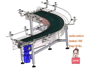 industrial 3D model Chain conveyor