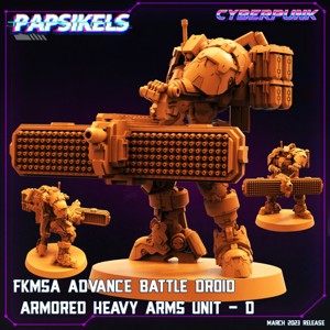FKMSA ADVANCE BATTLE DROID ARMORED HEAVYARMS UNIT - D