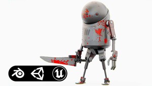 TOON KILLER BOT Rigged for Unreal Engine - Unity - MIXAMO 