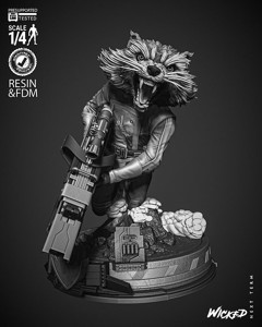 Wicked Marvel Rocket Bust 
