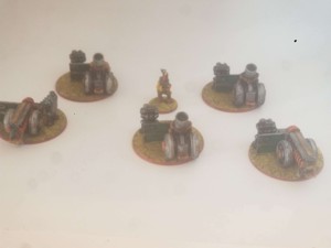 FHW: BATTLE FORCE "FUND RAISER" ARTILLERY COMLETE SET