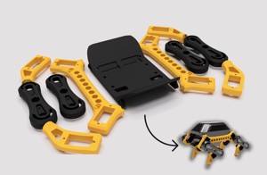 3D Printable Quadruped  Robot Edog