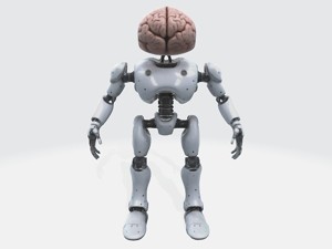 Robot with human brain