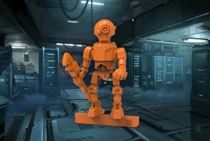 Vintage Mech Droid - 28mm Miniature Robot