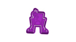 ROBOT (7) CUTTER AND STAMP, COOKIE CUTTER, FORM STAMP, COOKIE CUTTER, FORM