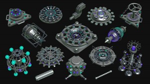 Sci fi and steampunk elements