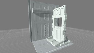 MHB08OC-Classic Mech Hangar Platform Deck Customizable