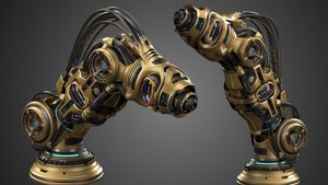 Robot Arm Advanced 2 - Rigged and Animated