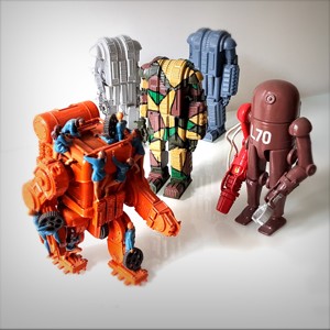 STEAMPUNK DIESELPUNK ROBOTS, PACK.