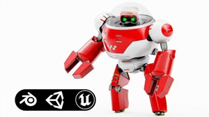 TOON DROID ZEFF Rigged for Unreal Engine - Unity - MIXAMO