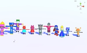 26 Character 3D Incredebox and cartoons