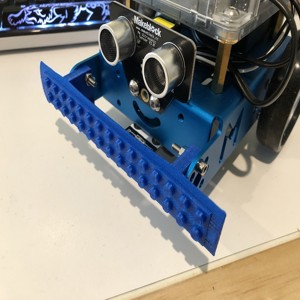 ROBOT BUMPER WITH PLASTICK BUILDING BLOCK INTERFACE