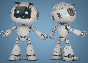 Cartoon Robot Rigged