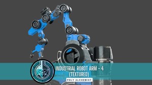 Industrial Robot Arm - 4- Textured