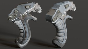 Futuristic Game-Ready Model Mechanical Tool or Medical Equipment