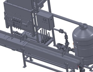 industrial 3D model bottling machine