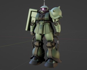 MS-06 Zaku II with rig