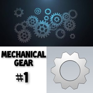 MECHANICAL SIMPLE GEAR 3D MODEL