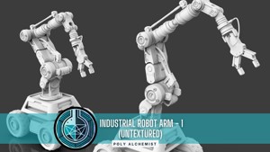 Industrial Robot Arm - 1 -Untextured