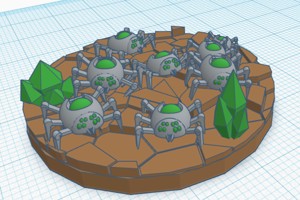 ROBOTICK TIDE ON 40MM BASE WARGAME