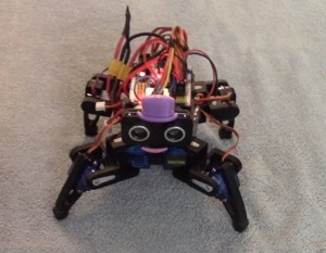 Arduino controlled 2-joint 8-servo 4-legged Walking Robot - Remix