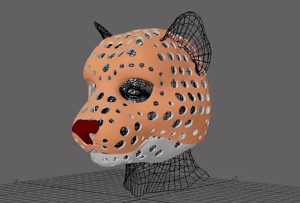 Fursuit- or puppet-head base - version 80 - Khajiit