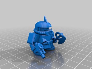 CHAR'S ZAKU II SD GUNDAM GUNPLA BB SENSHI
