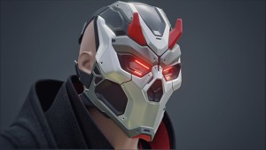 CYBER ONI - cosplay mask - DIGITAL STL FILE for 3D printing