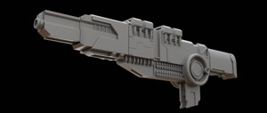 Mecha hard surface cannon