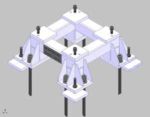 26365-Base for robot KAWASAKI BX100S-Hight 300