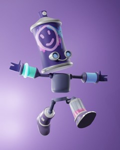 SPRABOT subway surfers character