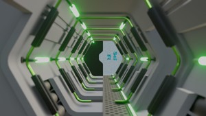 ANIMATED SCI FI CORRIDOR 