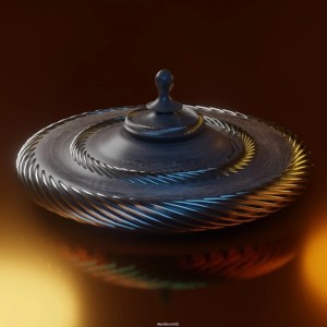 Spiral spinning top