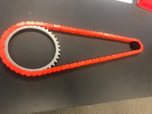 420 roller chain. Modular, with chain lock and sprockets