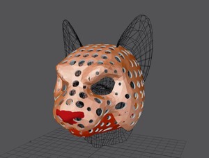 Fursuit- or puppet-head base - version 85 - cat
